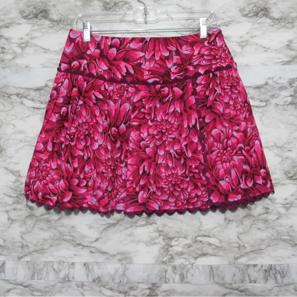 Kika Vargas x Target Mum Floral Scallop Edge Faux Wrap Skirt Size 4 - Picture 3 of 15